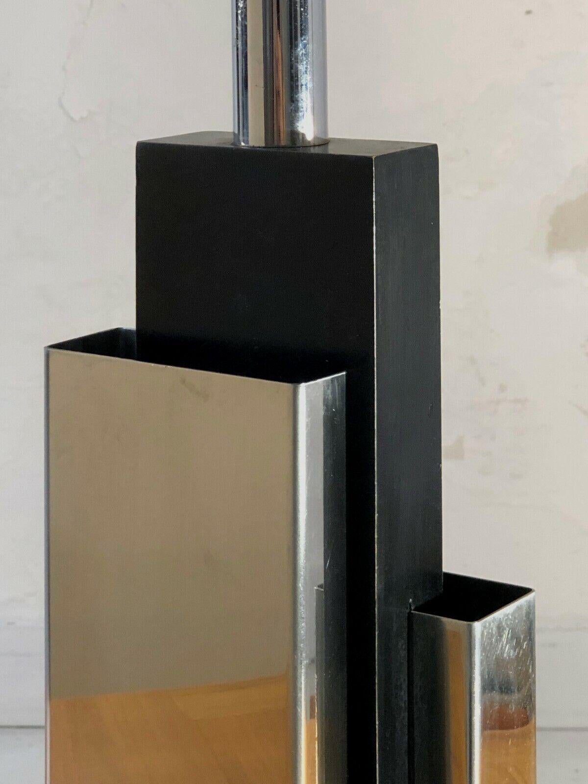 Post-Modern A RADICAL POST-MODERN TABLE LAMP, in the style of WILLY RIZZO, France 1970 For Sale