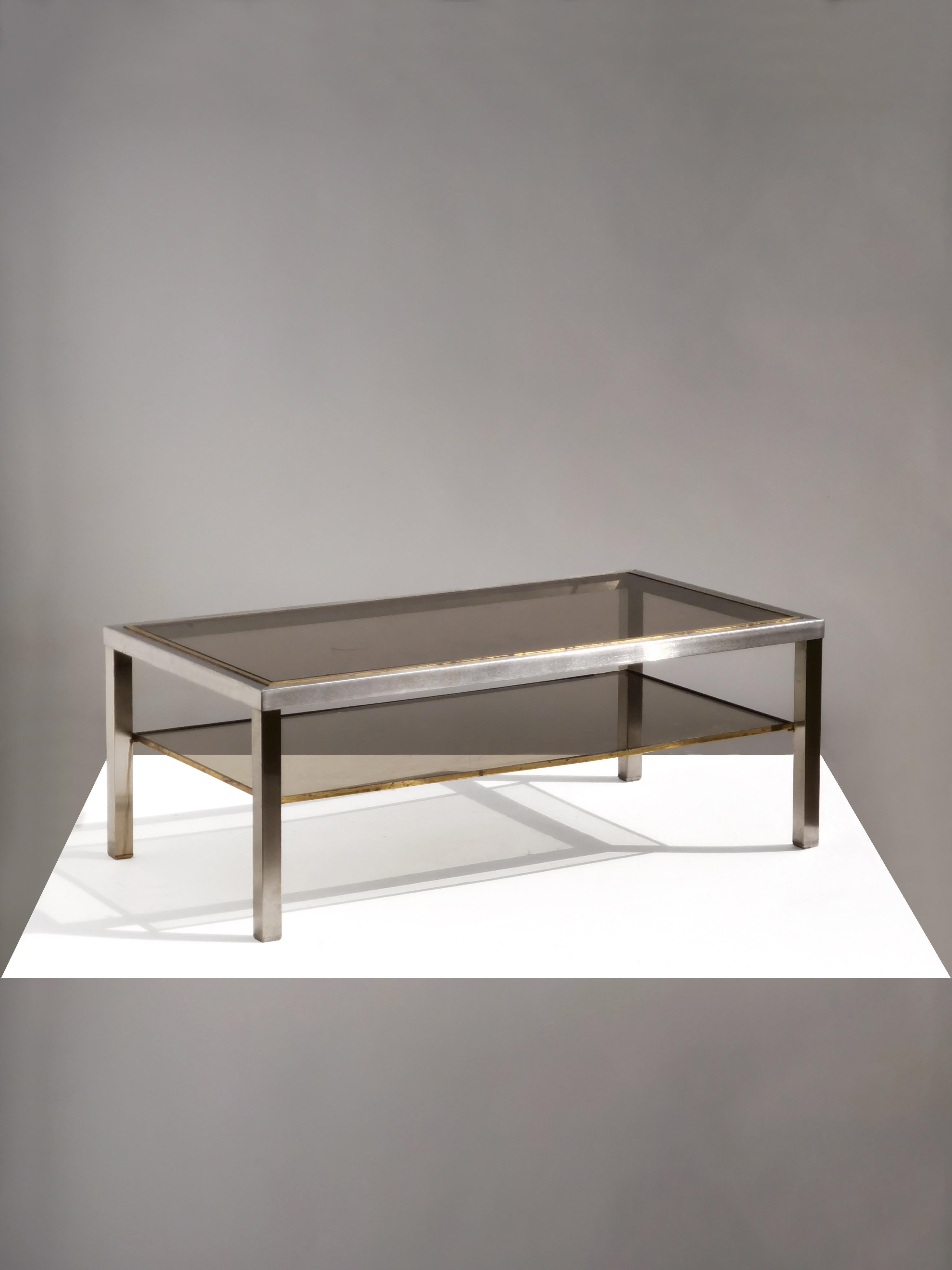 MESA DE CAFÉ RADICAL POSMODERNA de GUY LEFEVRE para MAISON JANSEN, Francia 1970 Posmoderno en venta