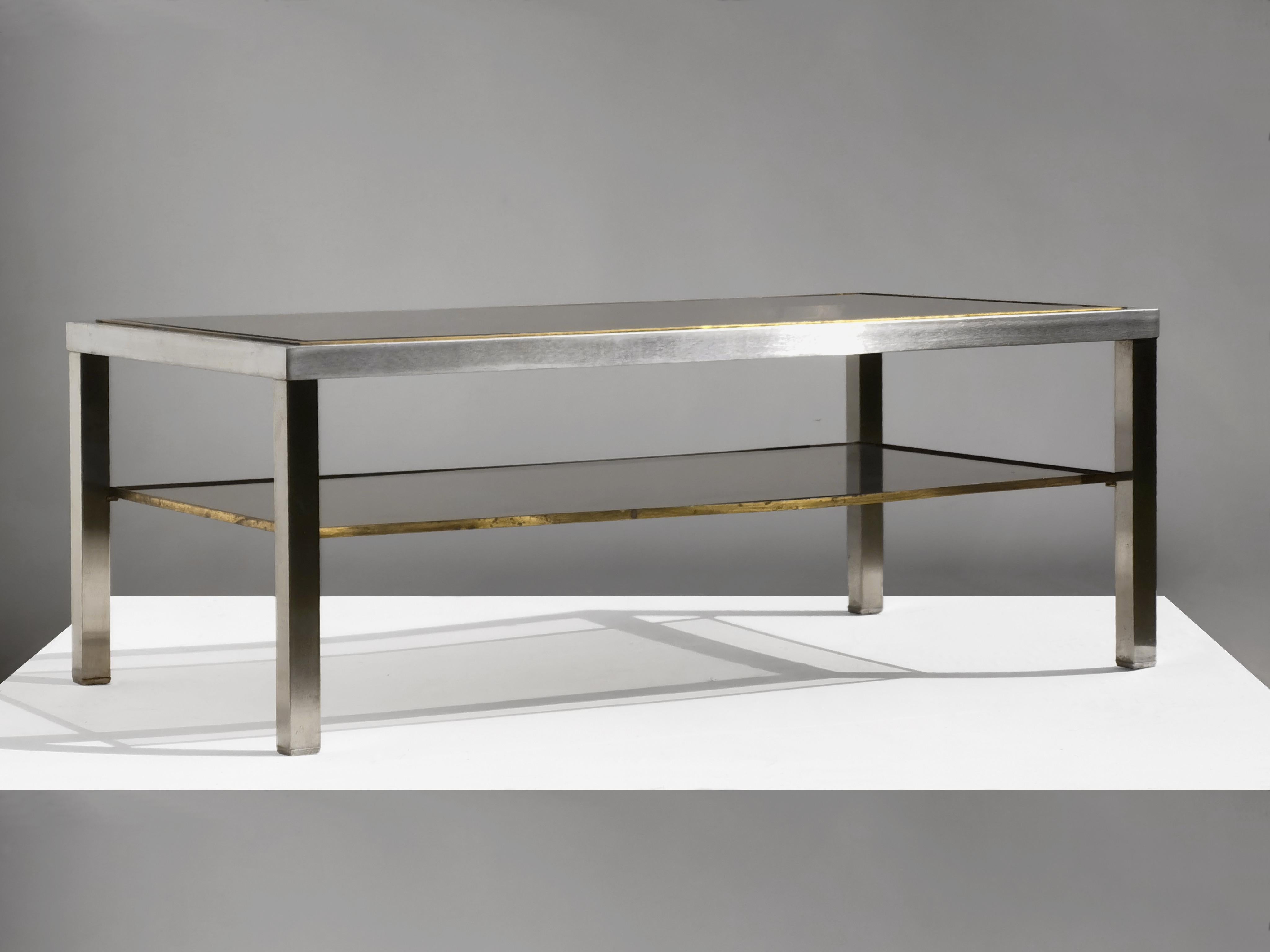 MESA DE CAFÉ RADICAL POSMODERNA de GUY LEFEVRE para MAISON JANSEN, Francia 1970 finales del siglo XX en venta
