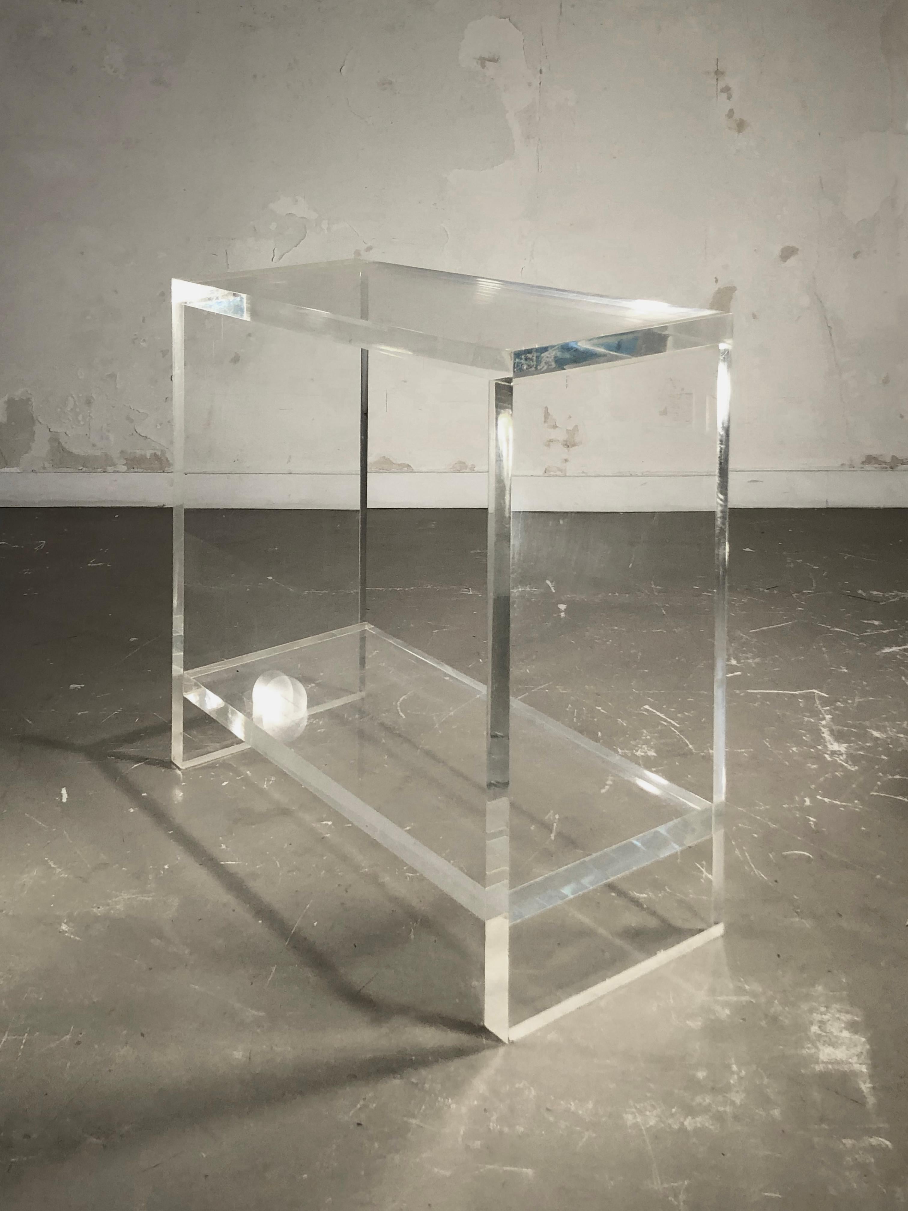 Late 20th Century A RADICAL & POSTMODERN Lucite CONSOLE, France 1970 For Sale