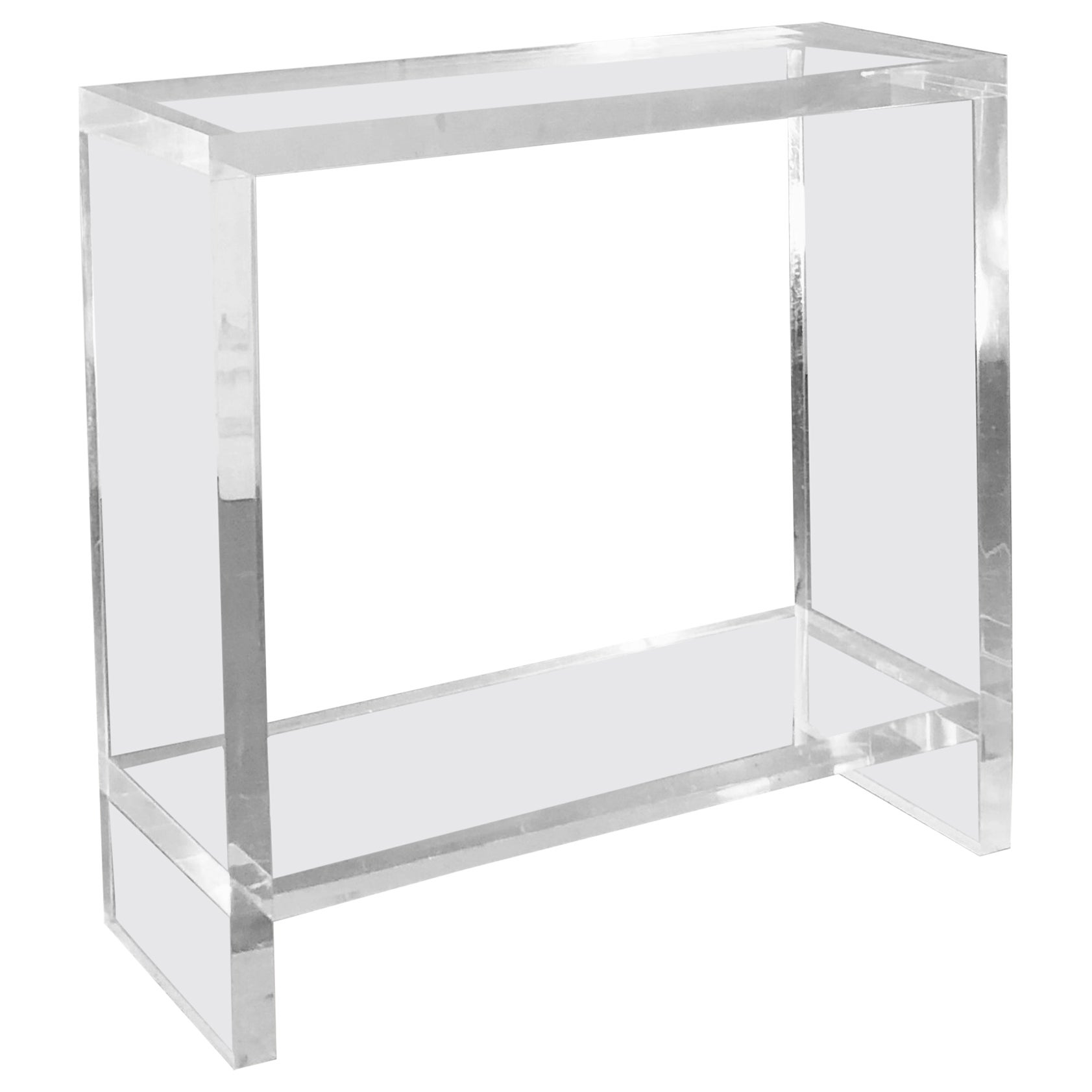 CONSOLE RADICALE E POSTMODERNA in lucite, Francia 1970