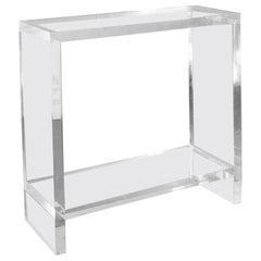 CONSOLE RADICALE ET POSTMODERN en Lucite, France 1970