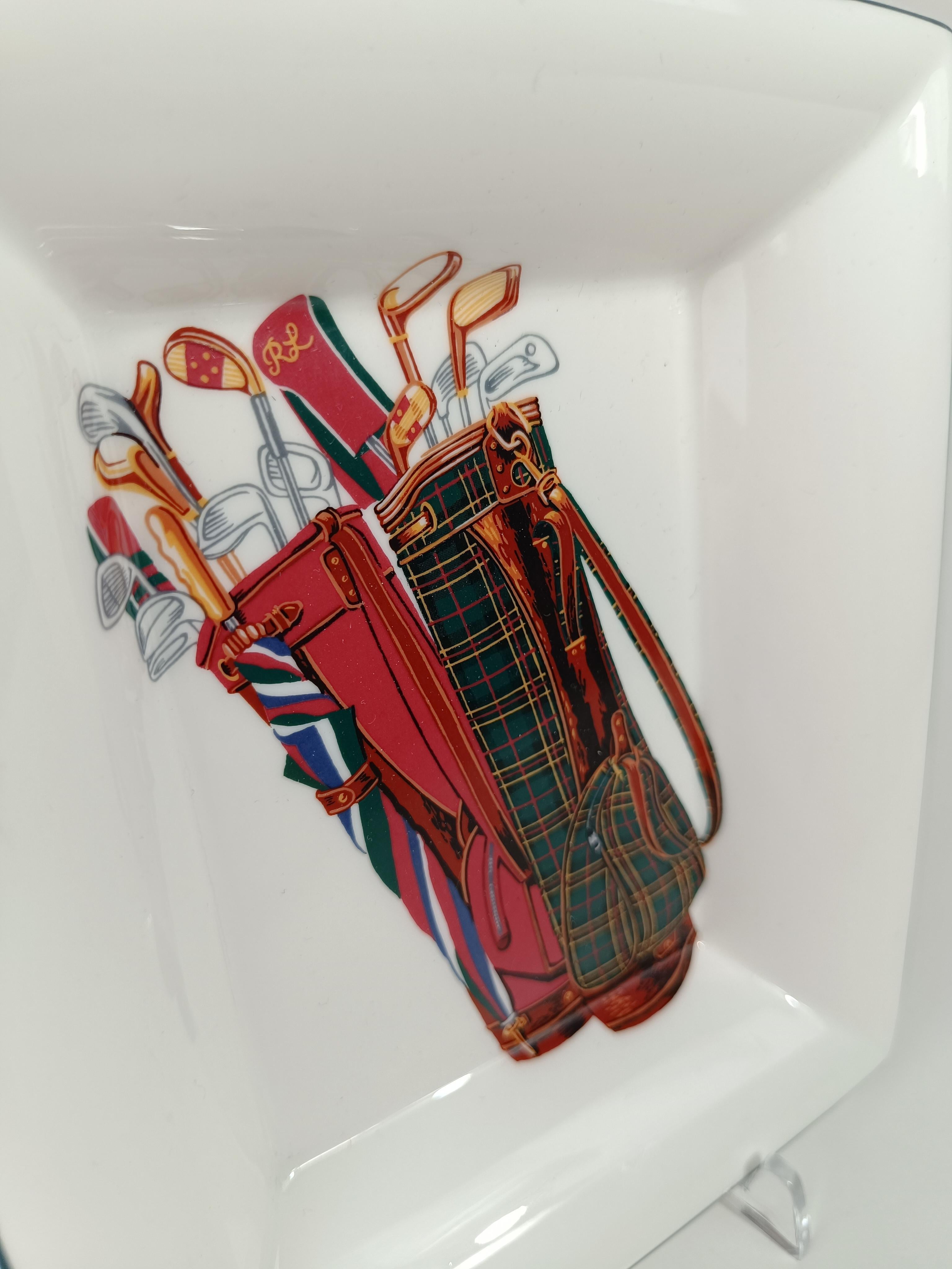 Série de cendriers de golf Ralph Lauren de Wedgwood en porcelaine d'os, Angleterre, années 90 5