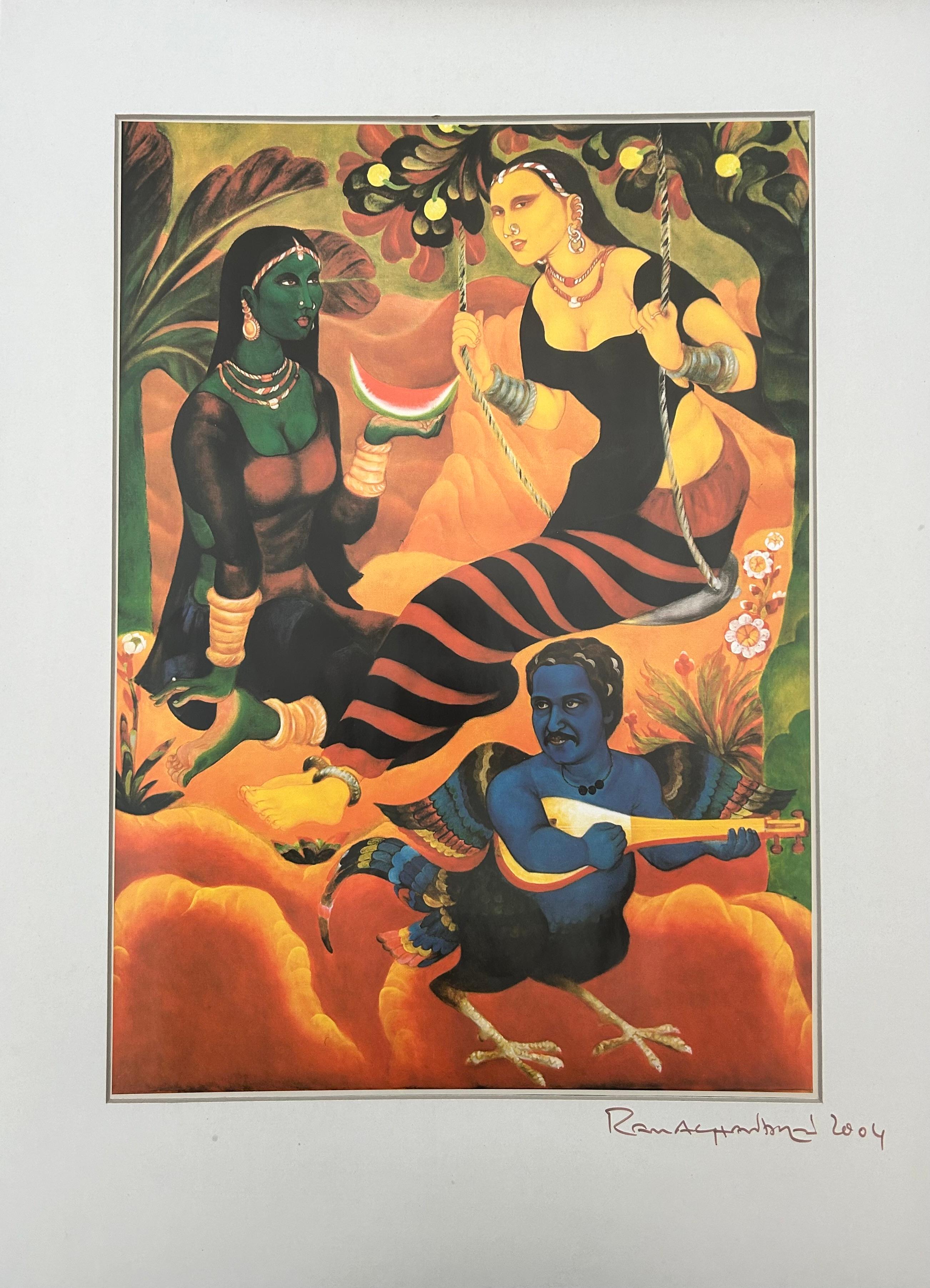 A Ramachandran India Exposición de Arte Moderno NGMA 2004 Impreso Delhi Firmado en venta 1
