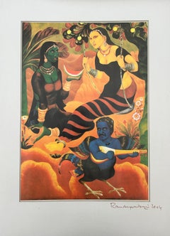 A Ramachandran India Modern Art Exhibition NGMA 2004 Print Delhi Signed