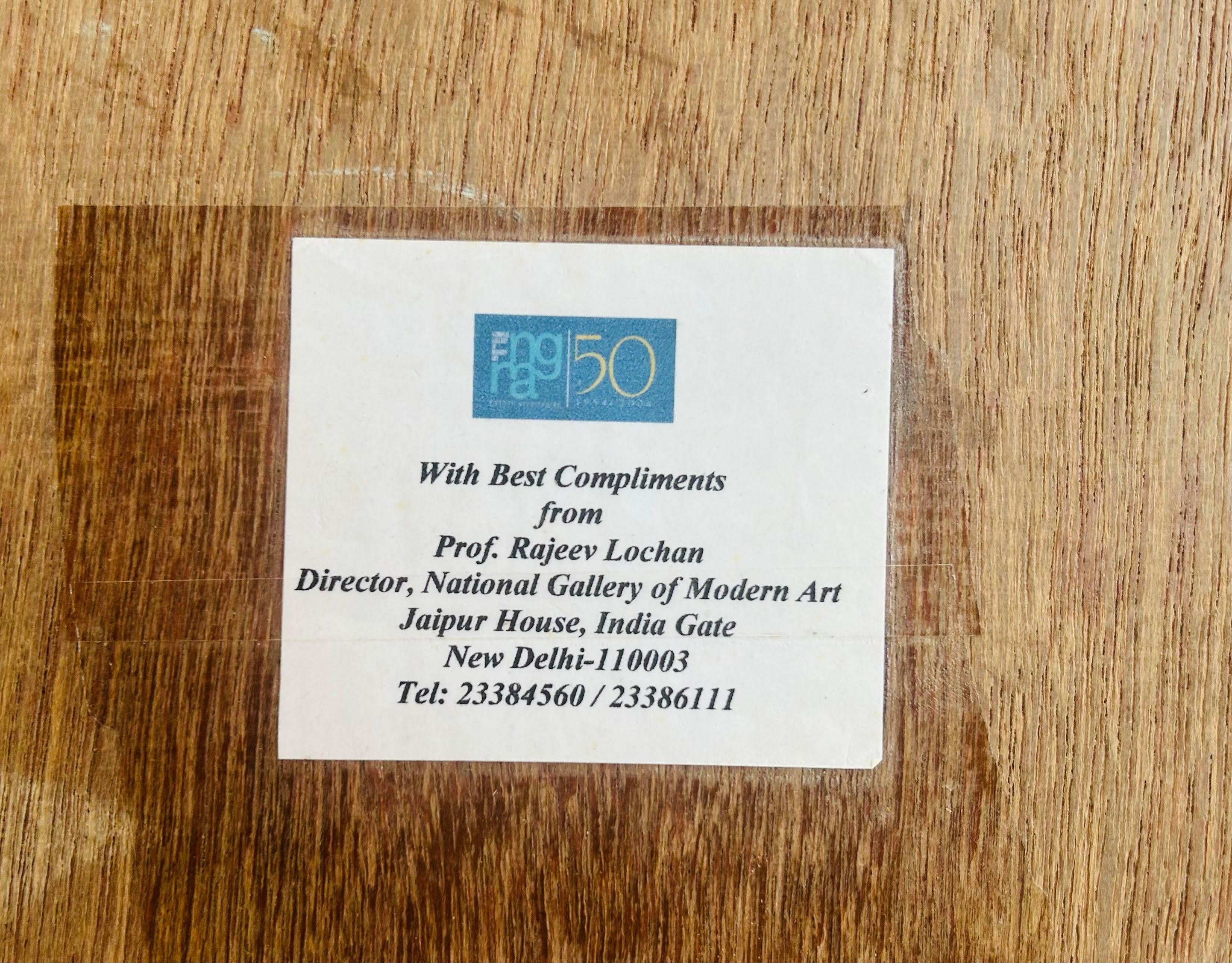 A Ramachandran India Exposición de Arte Moderno NGMA 2004 Impreso Delhi Firmado en venta 4