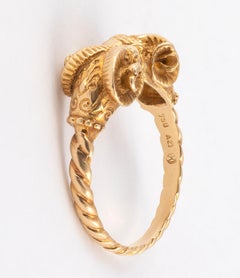 Ram's Head Ring by Lalaounis