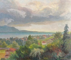 A. Ramseier - Avant la tempête à Burier La Tour, Suisse - 68 x80 cm