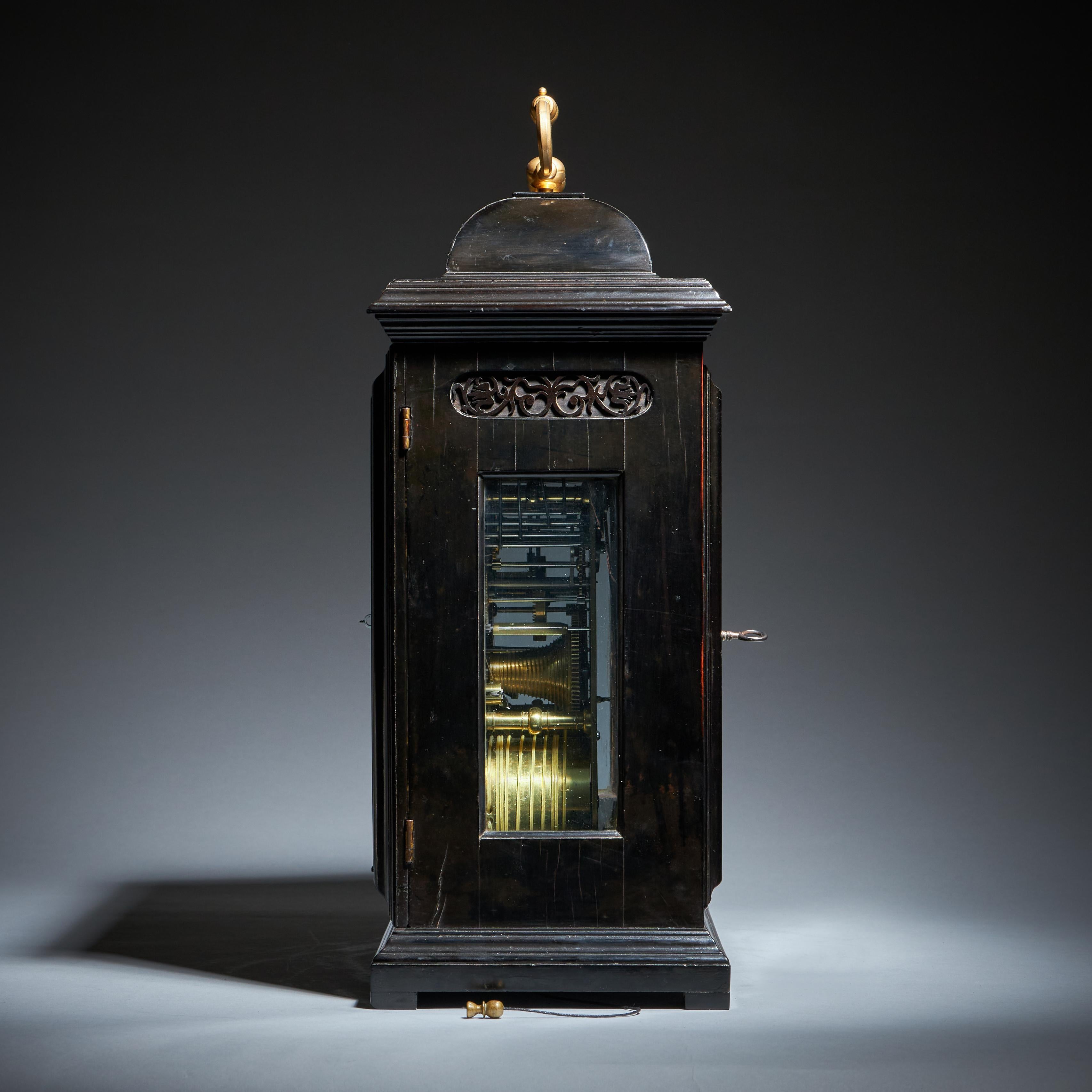 William and Mary A rare 17th century English eight-day spring-driven table clock by J Gerrard For Sale