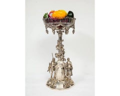 A Rare 1859 Elkington Silvered Bronze Victorian "Trophy" Centerpiece