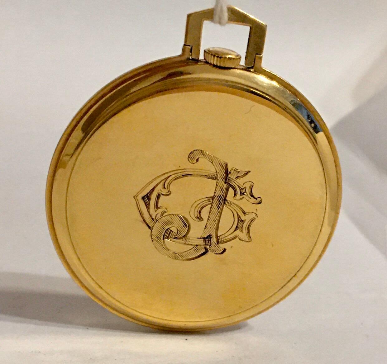Rare 18k Gold Rolex Observatory Prince Imperial Dress Pocket Watch, circa 1950s For Sale 6