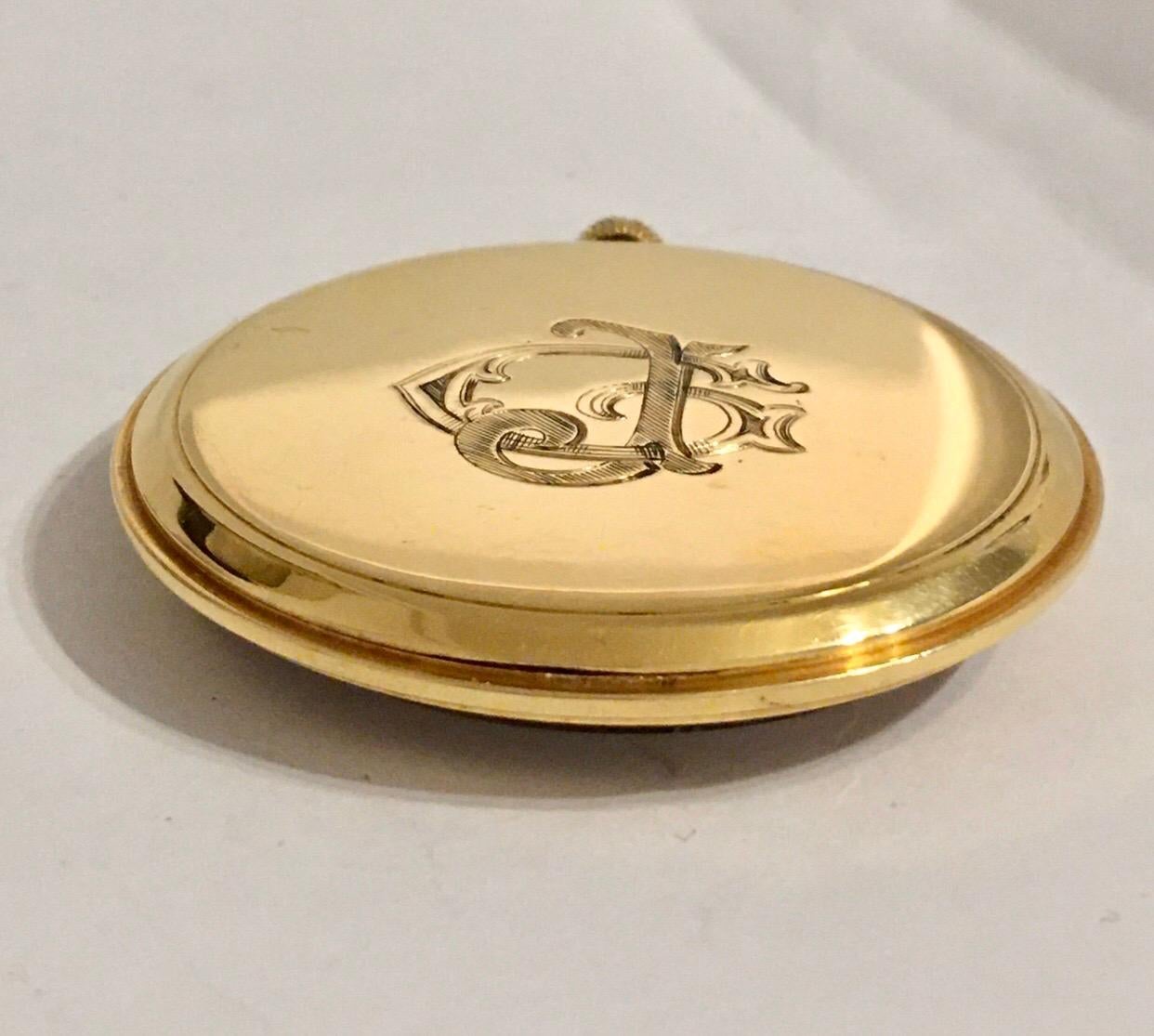 Rare 18k Gold Rolex Observatory Prince Imperial Dress Pocket Watch, circa 1950s For Sale 2