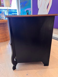 A rare 18th century ebonised Mazarine commode