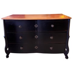 Seltene ebonisierte Mazarine-Kommode aus dem 18.