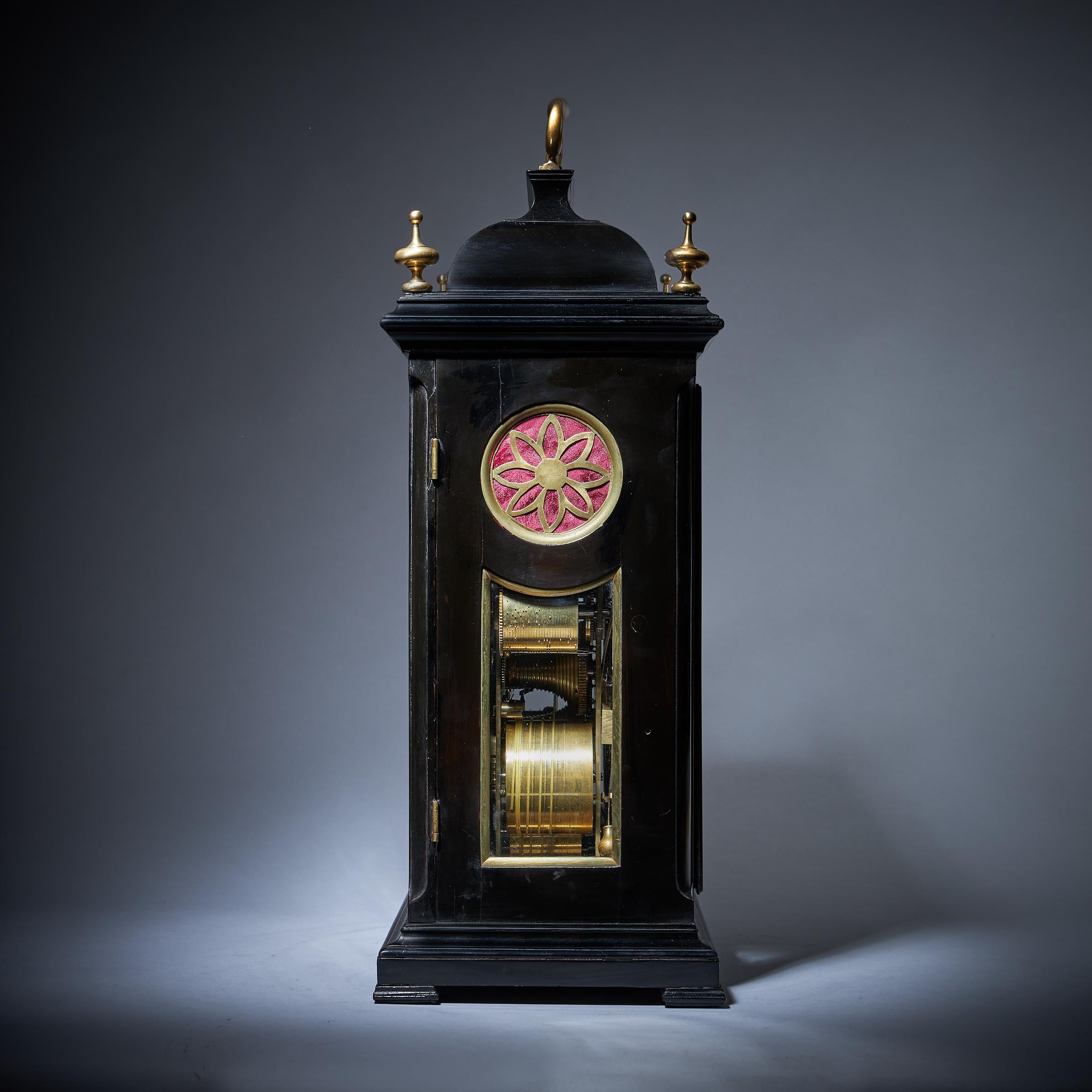 Silver Rare 18th Century George II Musical Table Clock by Matthew King, circa 1735 For Sale