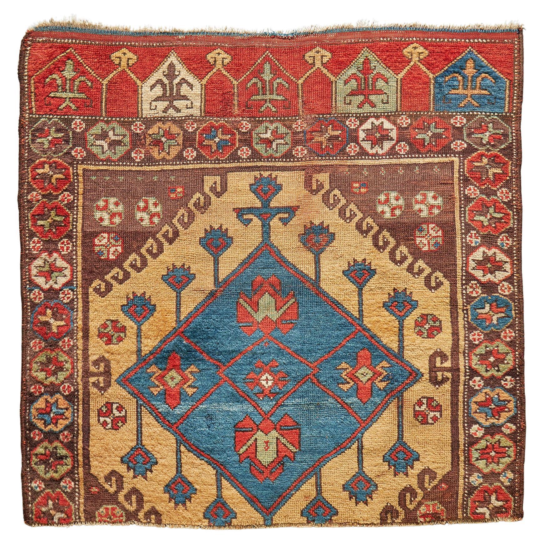 A Rare 18th Century Konya Carpet Fragment in vendita