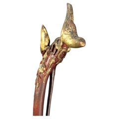 Rare 18th Century Rendition of a Chinese Scholars/Immortals Walking Staff