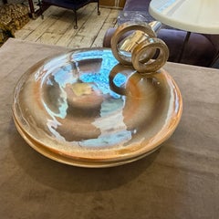 A Rare 1950s Mid-Century Modern " Lustro " Italian Ceramic Centerpiece