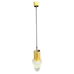 A rare 1950s Murano glass pendant light by Gino Sarfatti and Archimede Seguso