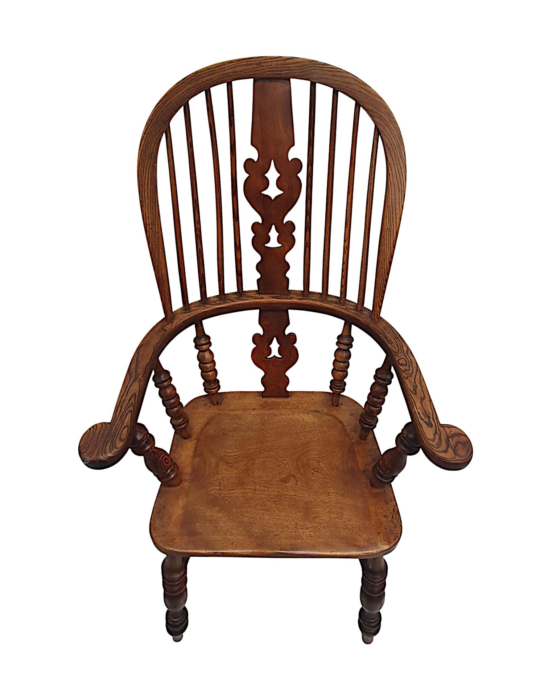 Rare fauteuil Windsor du 19ème siècle Bon état - En vente à Dublin, IE