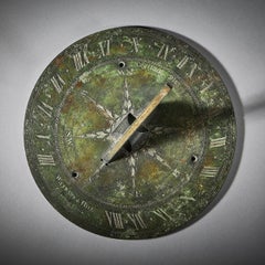 Rare 19th Century Bronze Horizontal Sundial by Watkins & Hill London