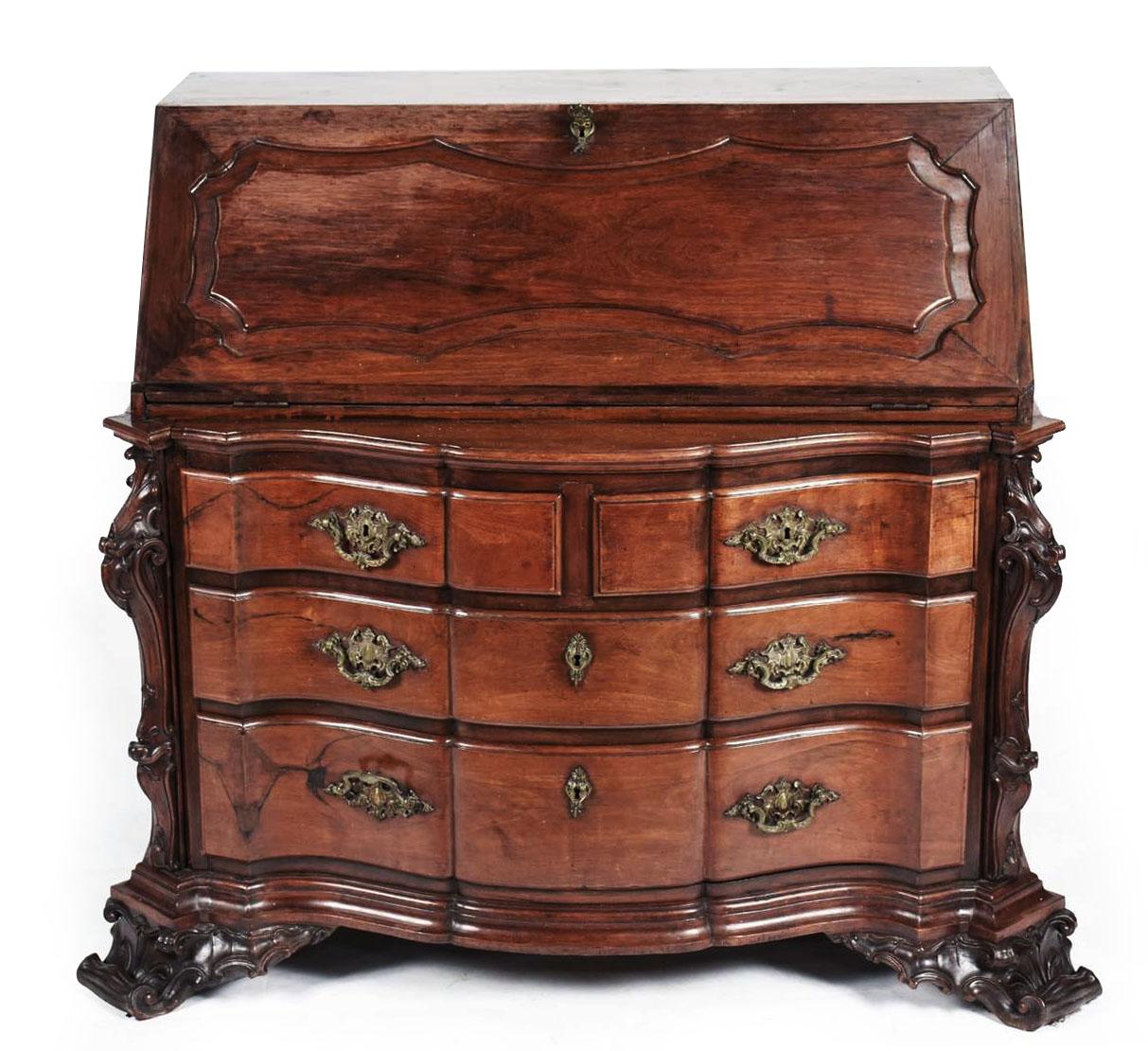 Un raro siglo XIX  Escritorio secreter / cómoda estilo Dom José I Madera en venta