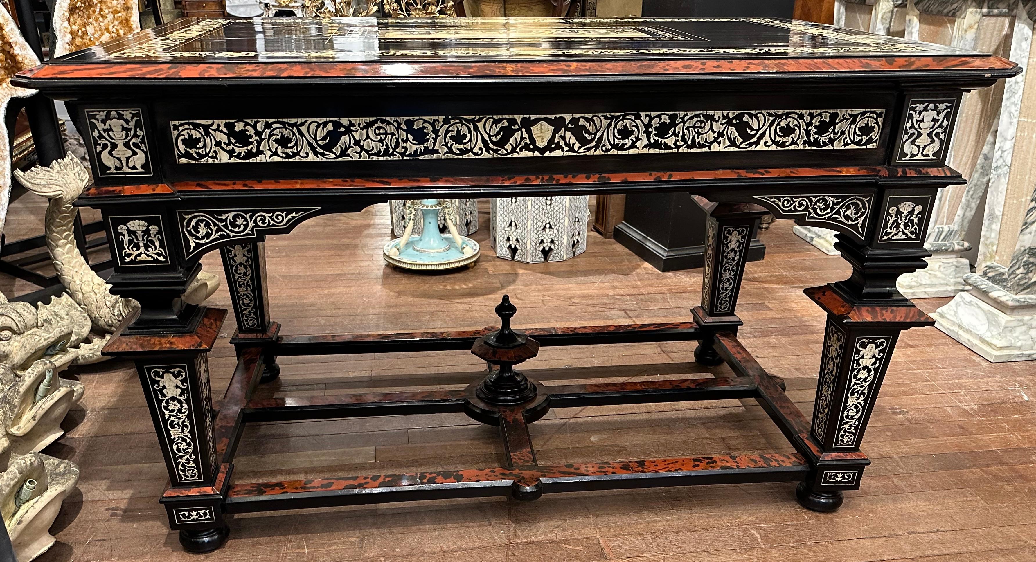A Rare 19th Century Inlaid Table by Ferdinando Pogliani For Sale 2
