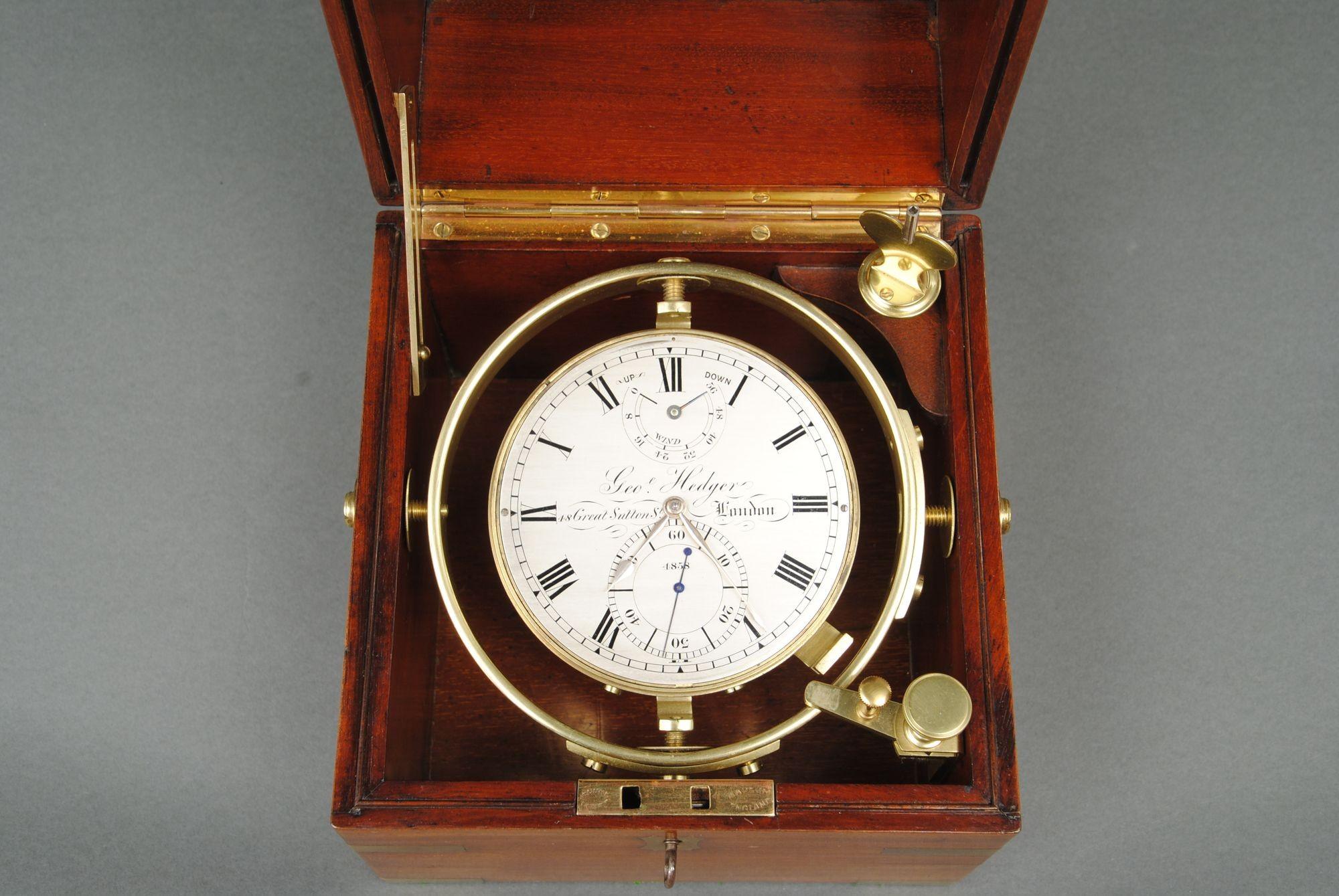 English A Rare 2 Day Marine Chronometer By George Hedger For Sale