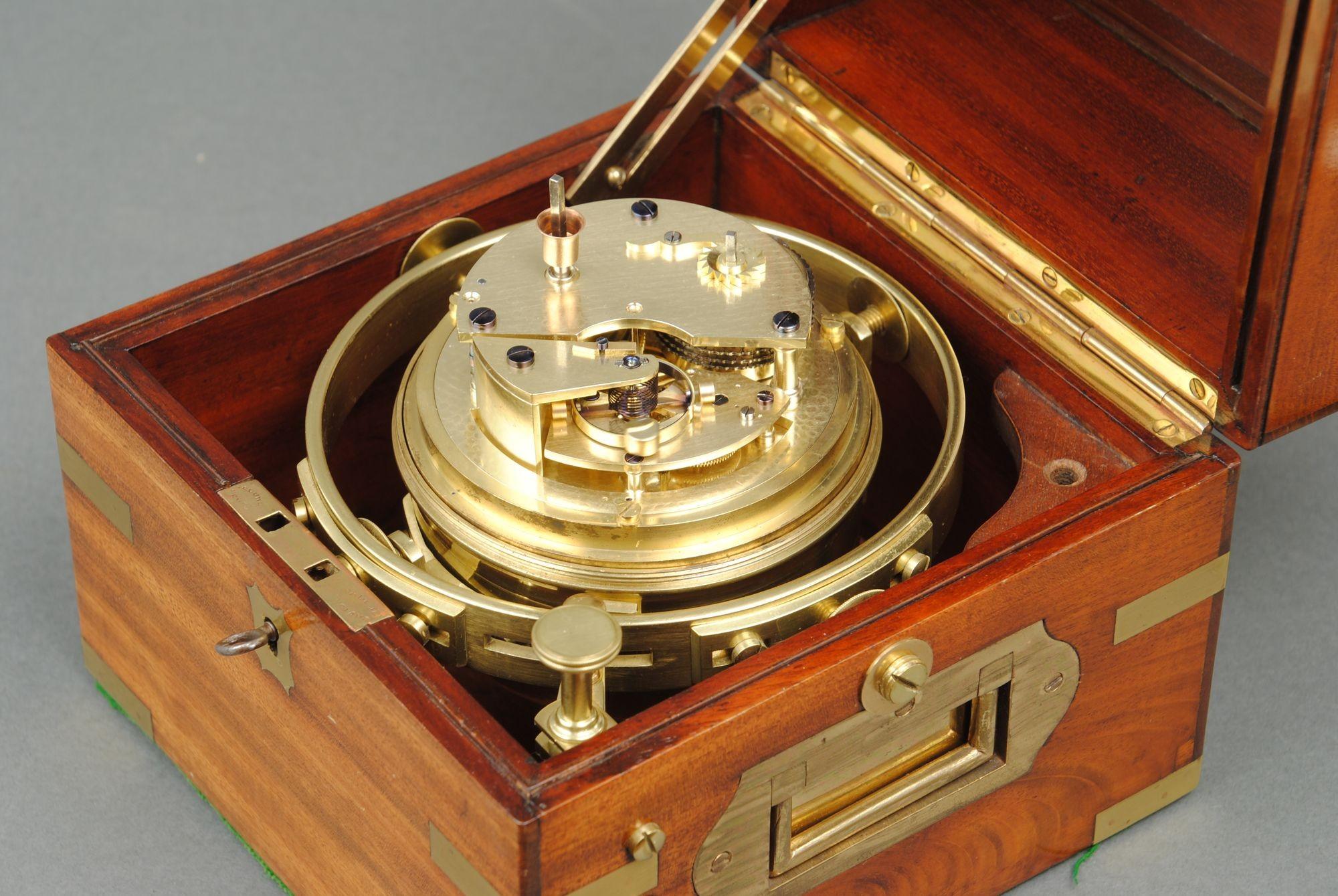 19th Century A Rare 2 Day Marine Chronometer By George Hedger For Sale