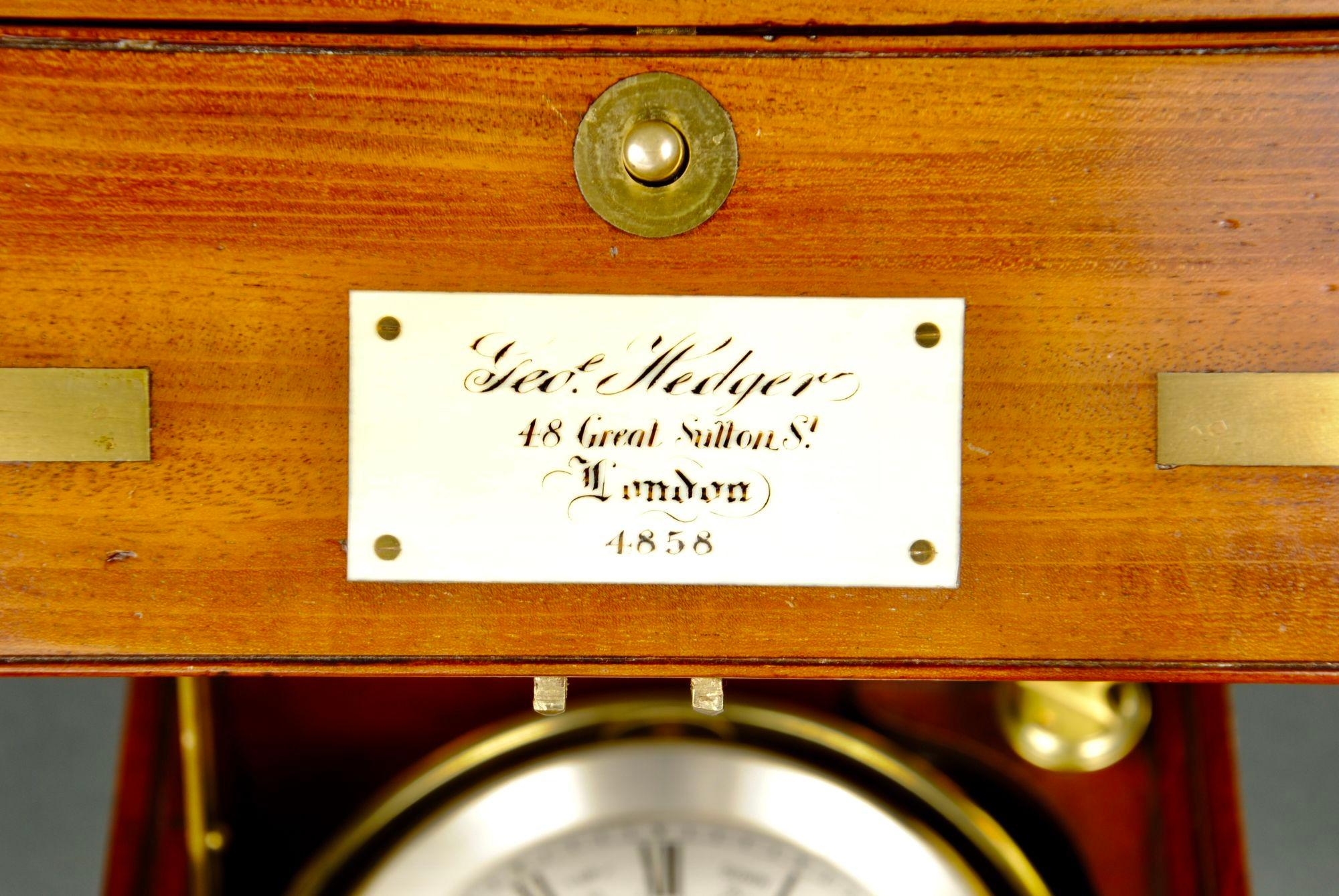 A Rare 2 Day Marine Chronometer By George Hedger For Sale 1