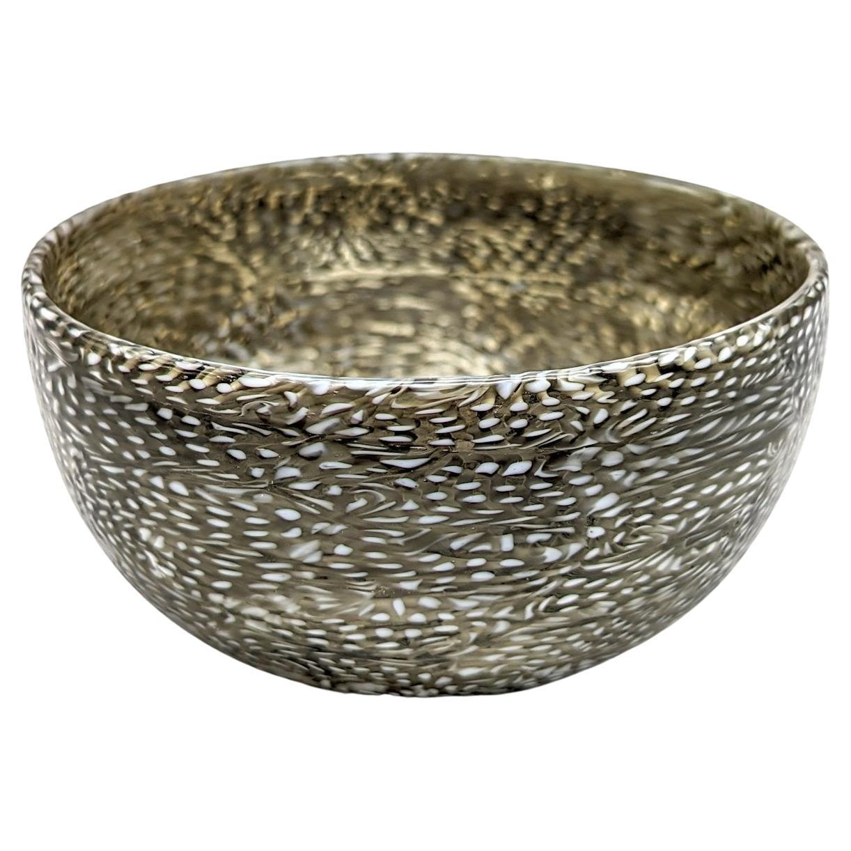 A rare "a puntini murrine" bowl by Paolo Venini for his furnace made 1965-70