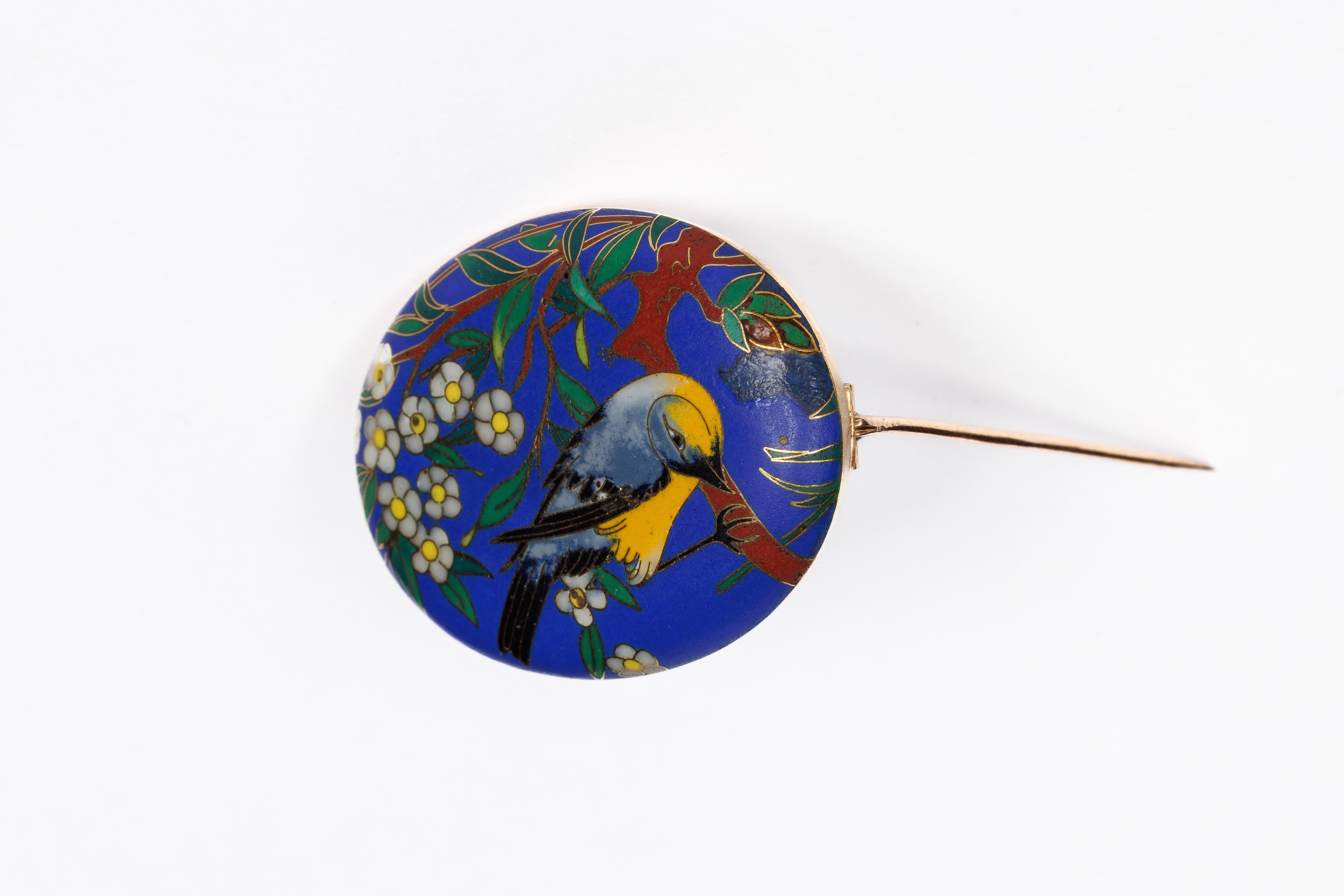 A Rare Alexis Falize Antique Gold and Cloisonné Enamel Locket, Circa 1867 For Sale 1