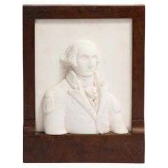 Rare American Marble Portrait Presentation Bust of George Washington, C. 1835