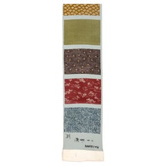 Vintage Rare and Beautiful Japanese Chirimen Silk Fabric Sampler '1st of 4'