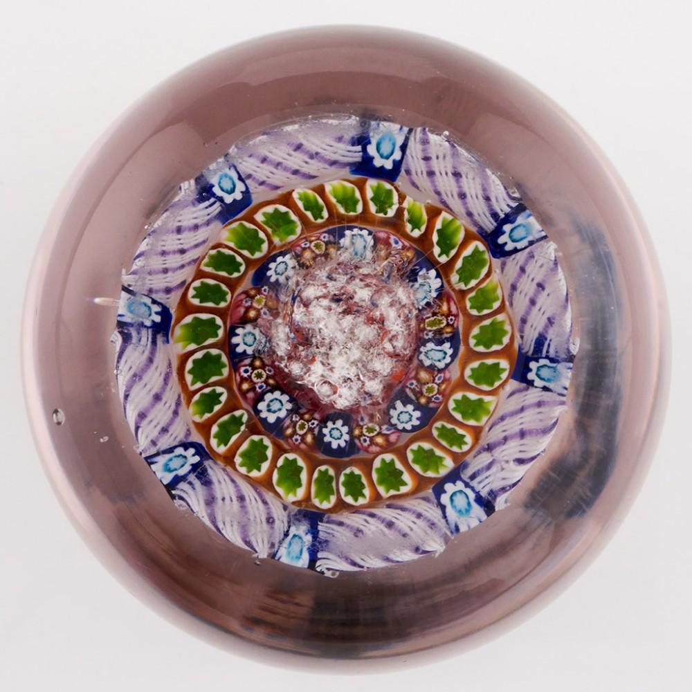 A Rare And Early Paul Ysart Concentric Paperweight on Clear Ground, c1940 In Good Condition In Tunbridge Wells, GB