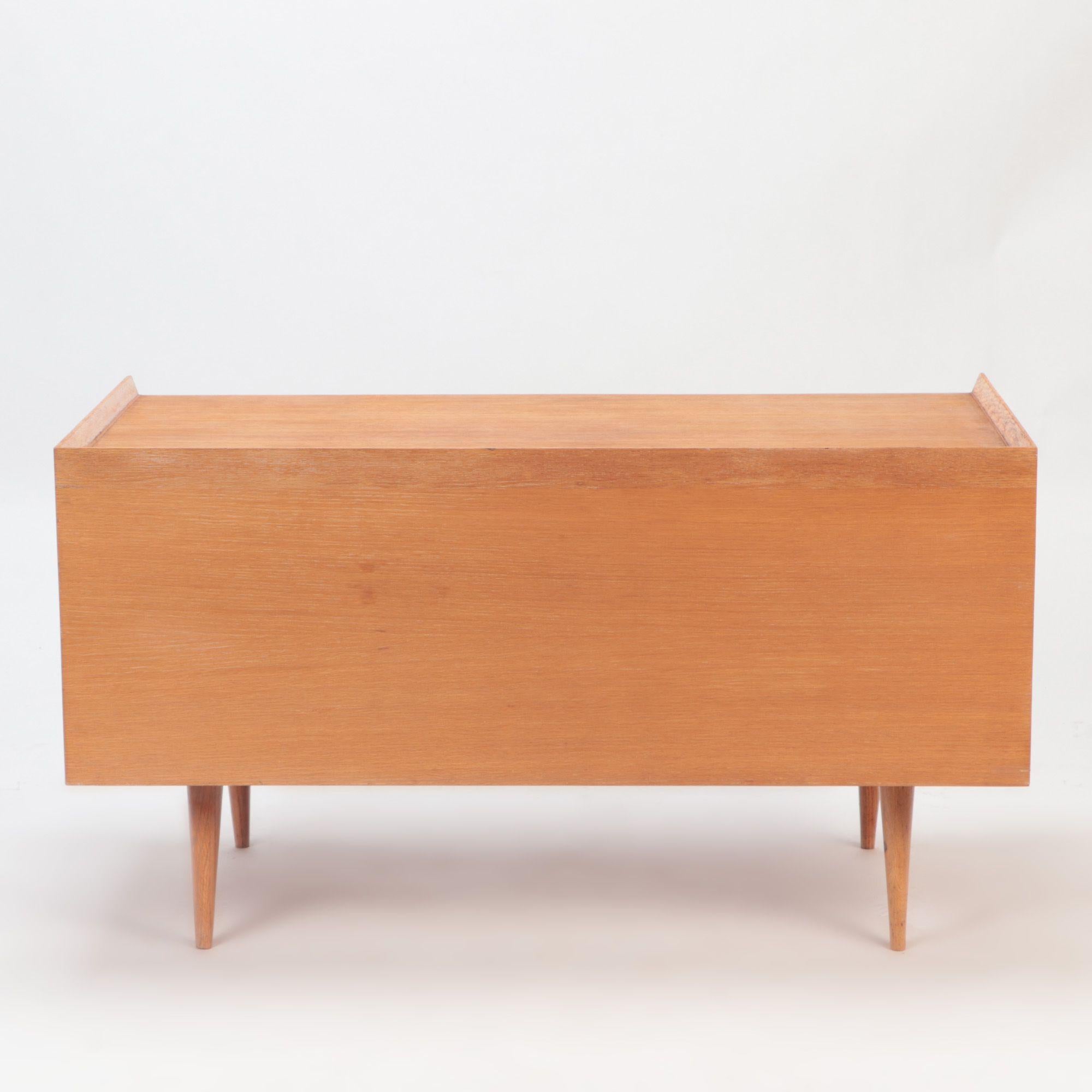 Rare and Early White Oak Mid-Century Modern Desk Labeled Risom Design circa 19 3