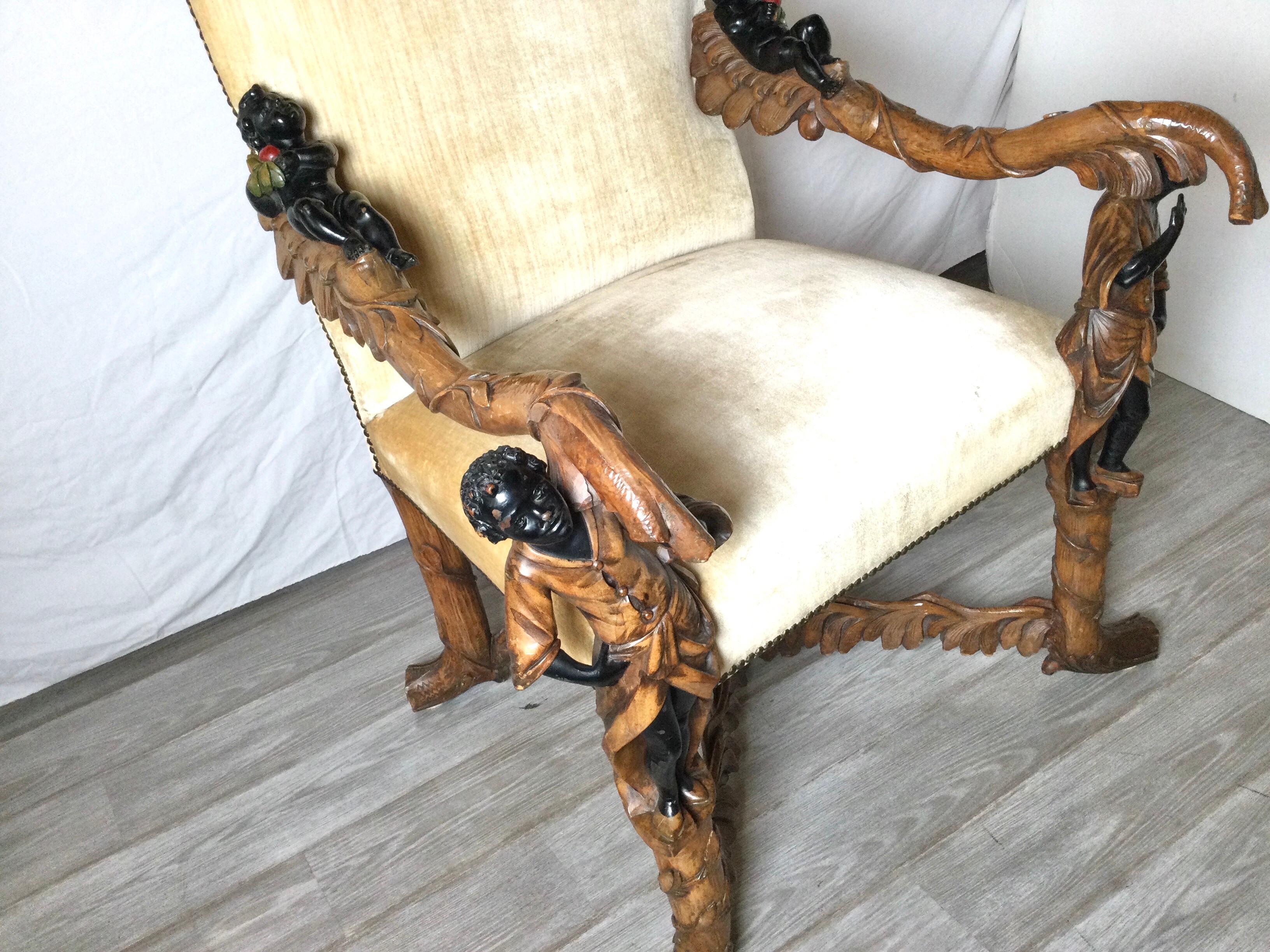 Rare and Elaborately Carved Lolling Chair 4