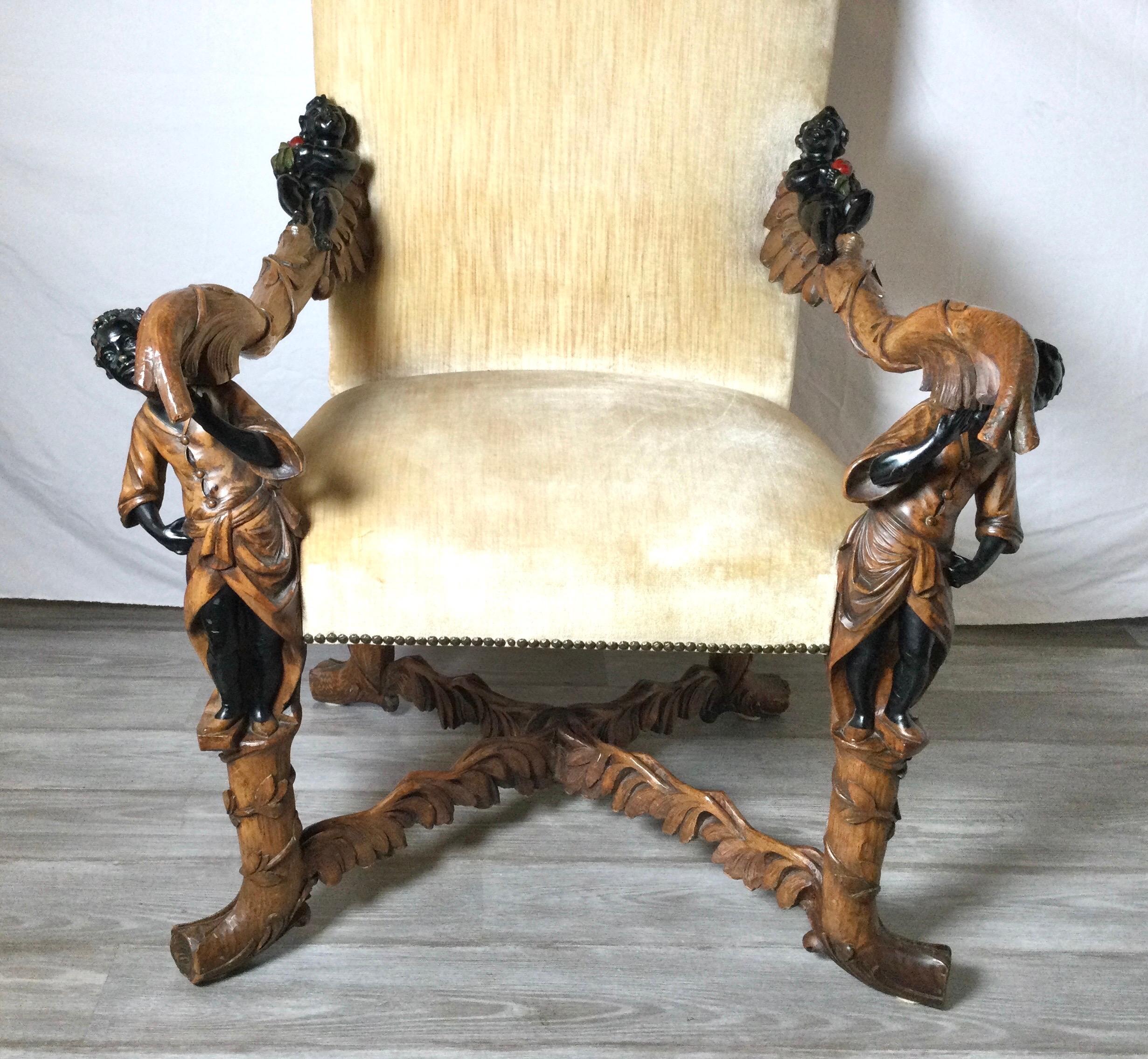 Rare and Elaborately Carved Lolling Chair 7