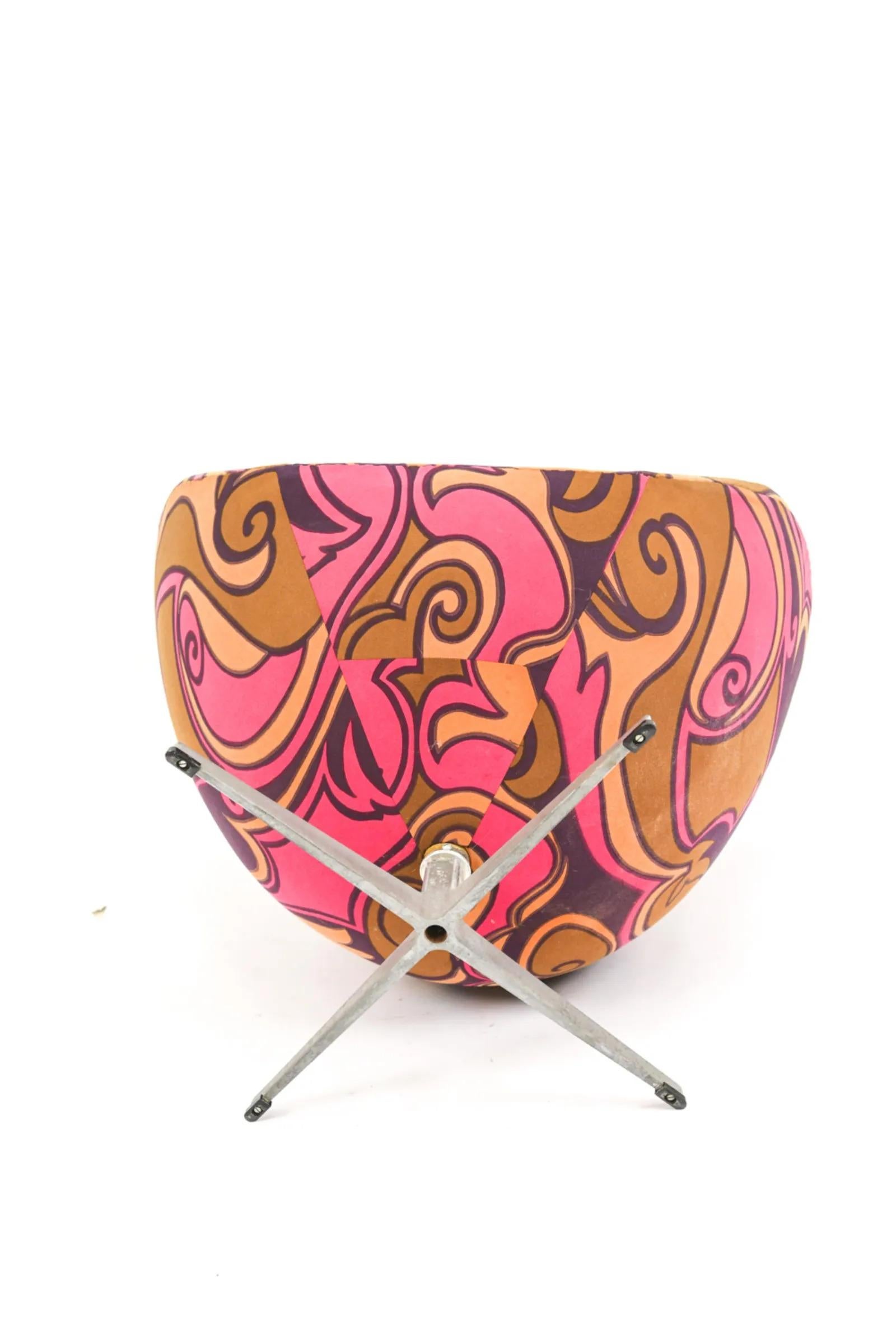 pink egg chair