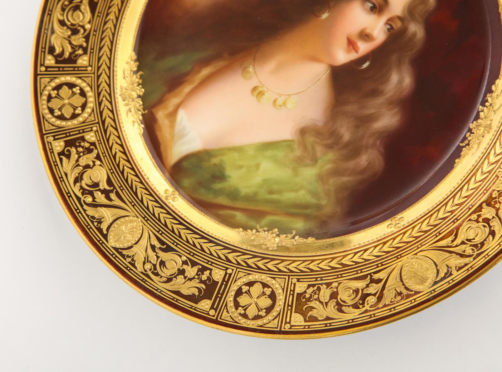 Rare and Exceptional Royal Vienna Porcelain Plate of 