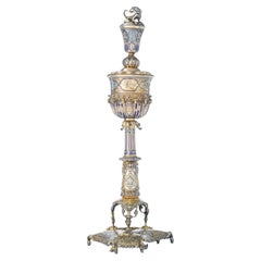 A Rare and Exquisite Silver, Enameled Chalice by Jules Wièse and Froment-Meurice