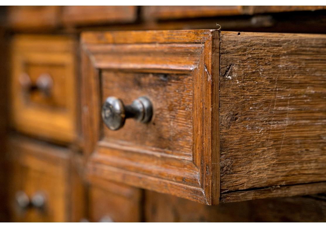 A Rare And Extraordinary English Oak Spice Chest C. 1700 For Sale 10