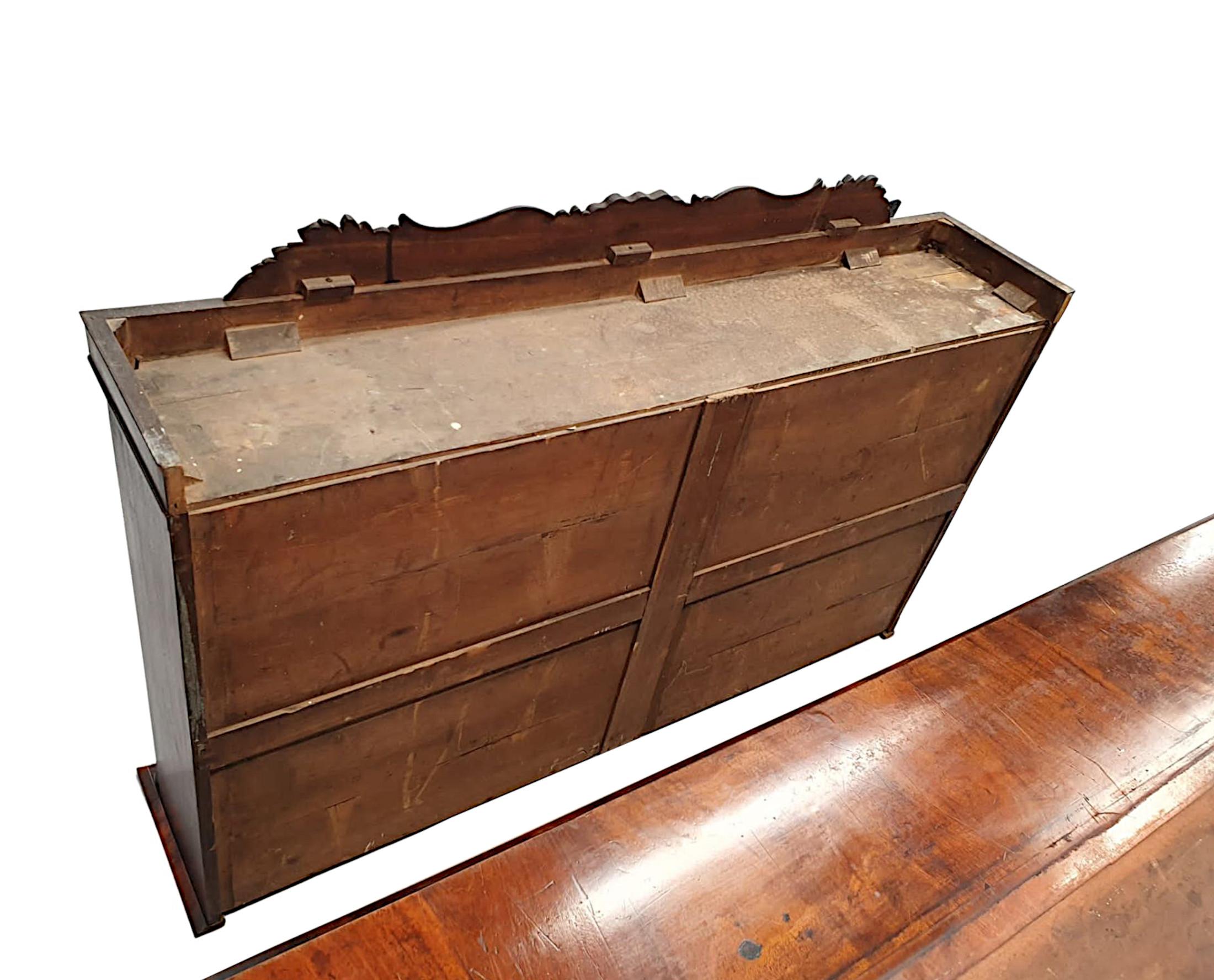 A Rare and Fine Early 19th Century William IV Irish Secretaire Bookcase For Sale 4