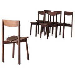 A rare and highly sculptural set dining chairs by Pierre Gautier-Delaye, 1960s