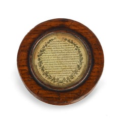 Rare tabatière en chêne d'époque George IV, intéressante d'un point de vue historique