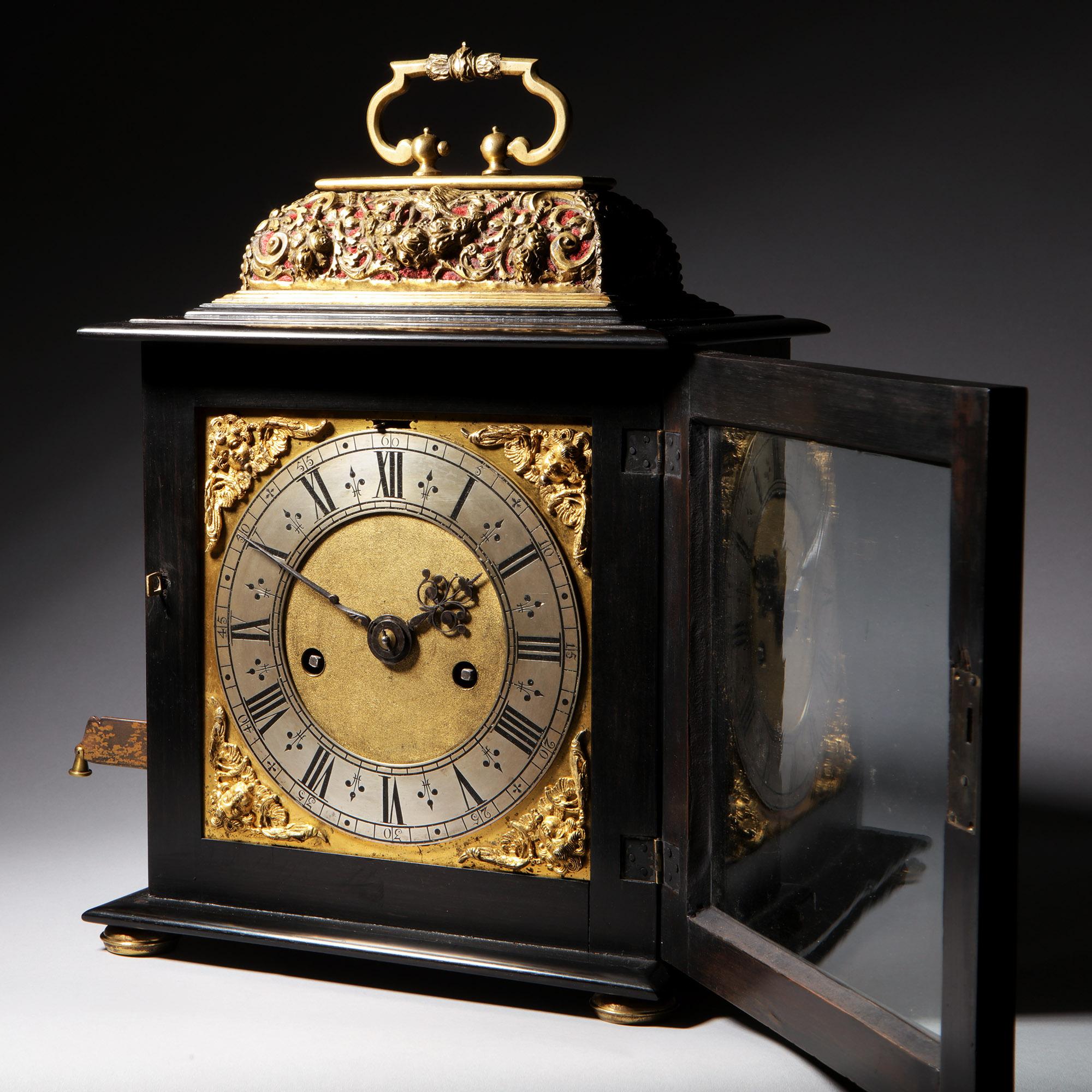 A Rare and Important Charles II 17th Century Table Clock by Henry Jones In Good Condition For Sale In Oxfordshire, United Kingdom