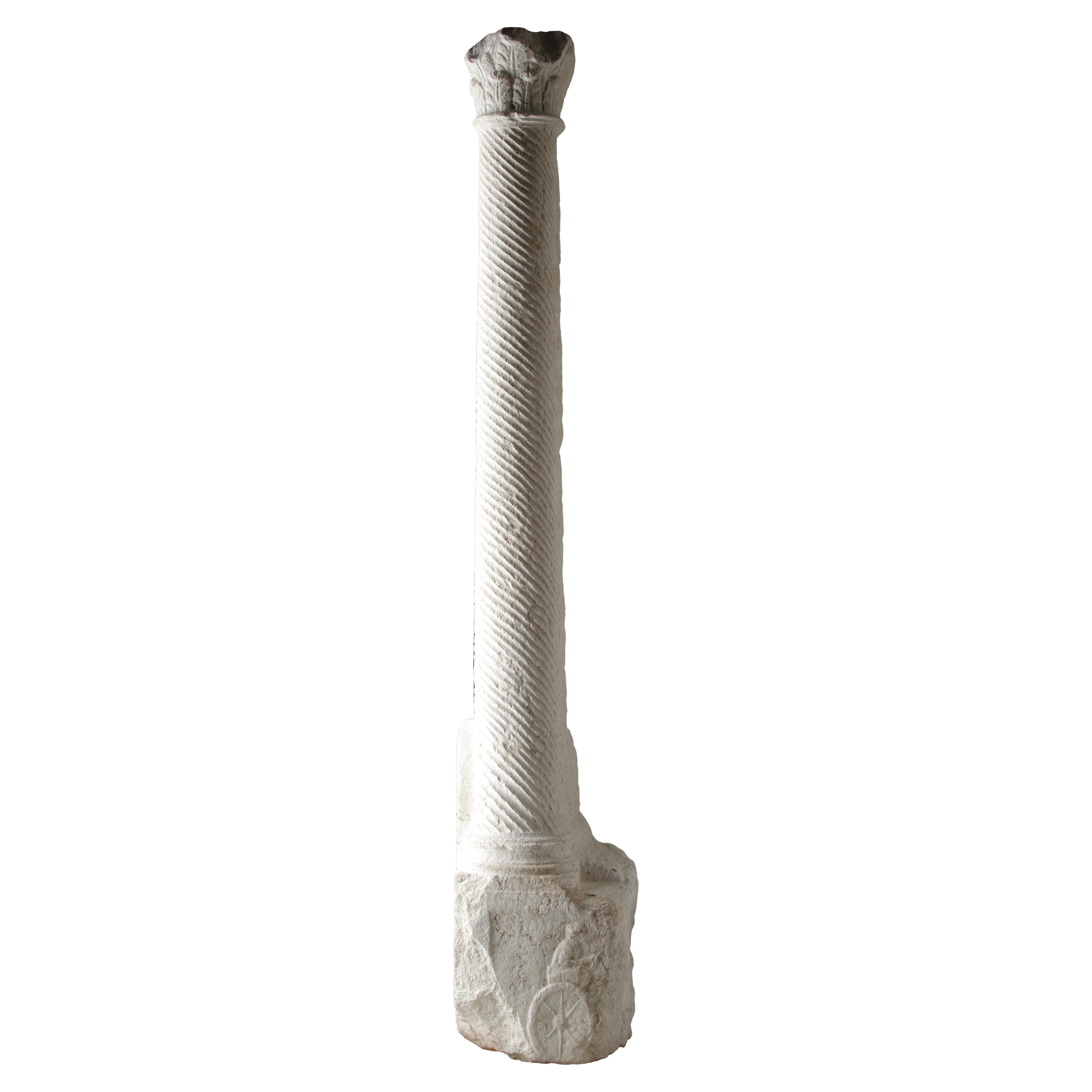 A Rare and Important Late Roman Marble Column For Sale