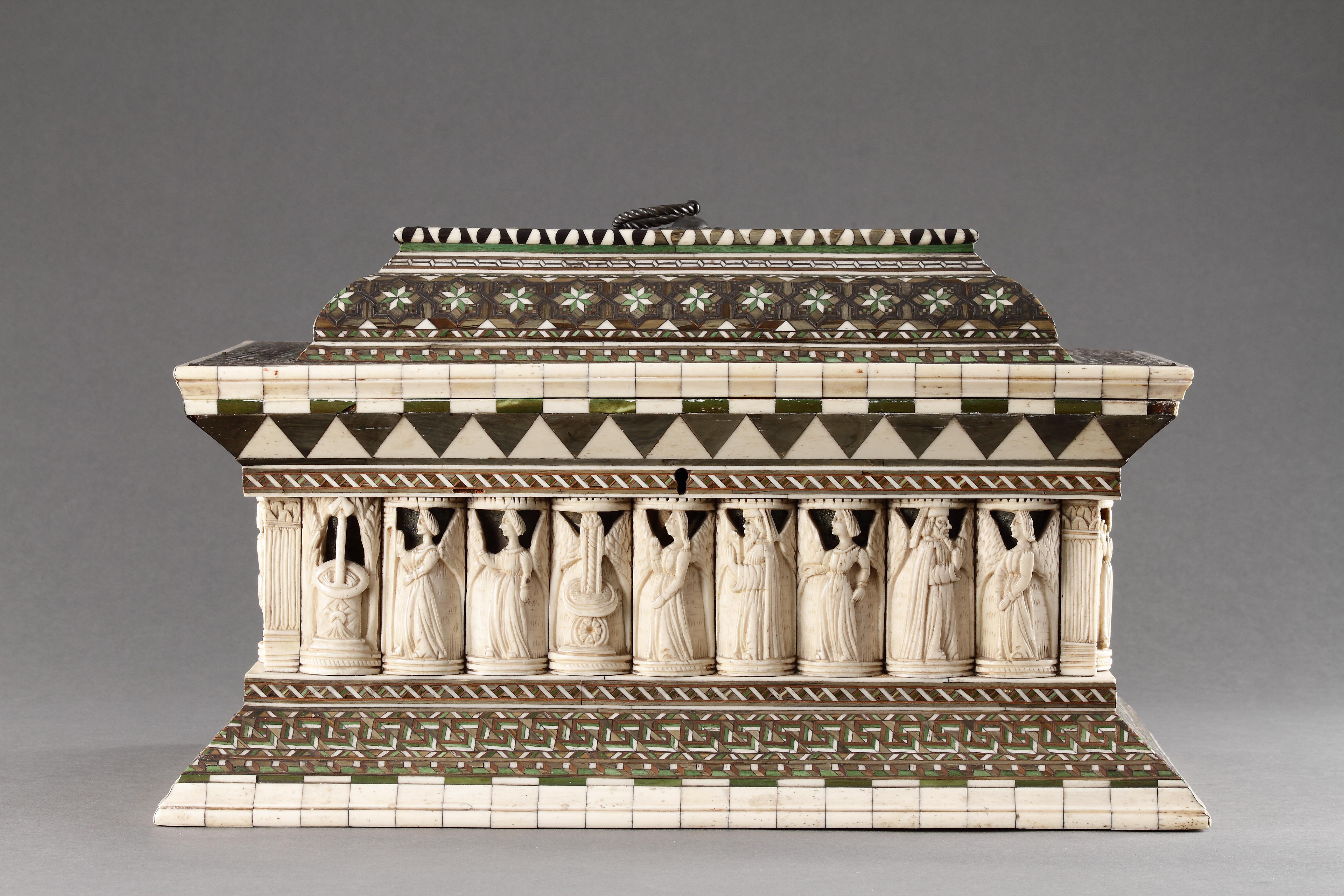 A Rare and Important Sarcophagus ‘Wedding’ Casket For Sale 3