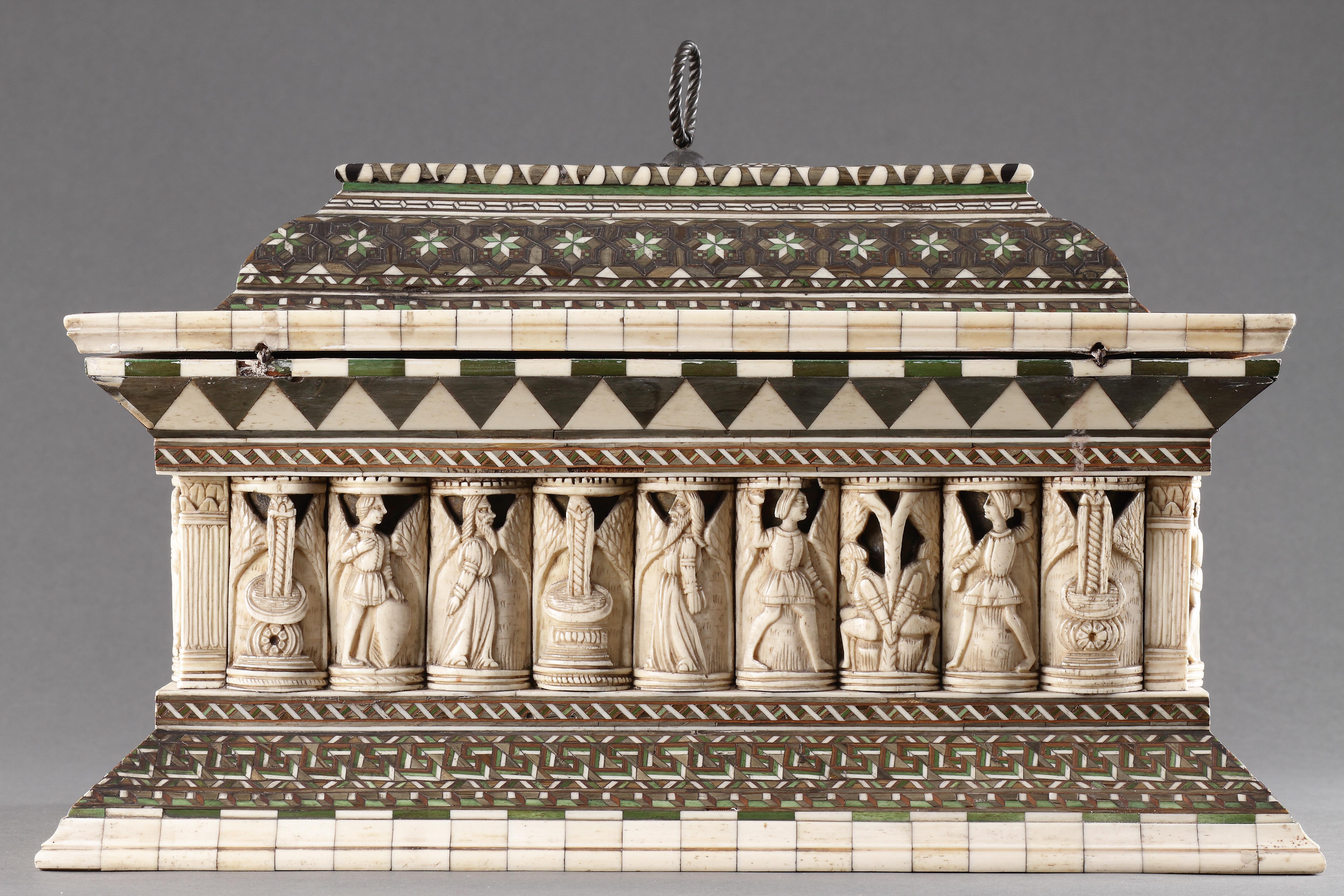 A Rare and Important Sarcophagus ‘Wedding’ Casket For Sale 7