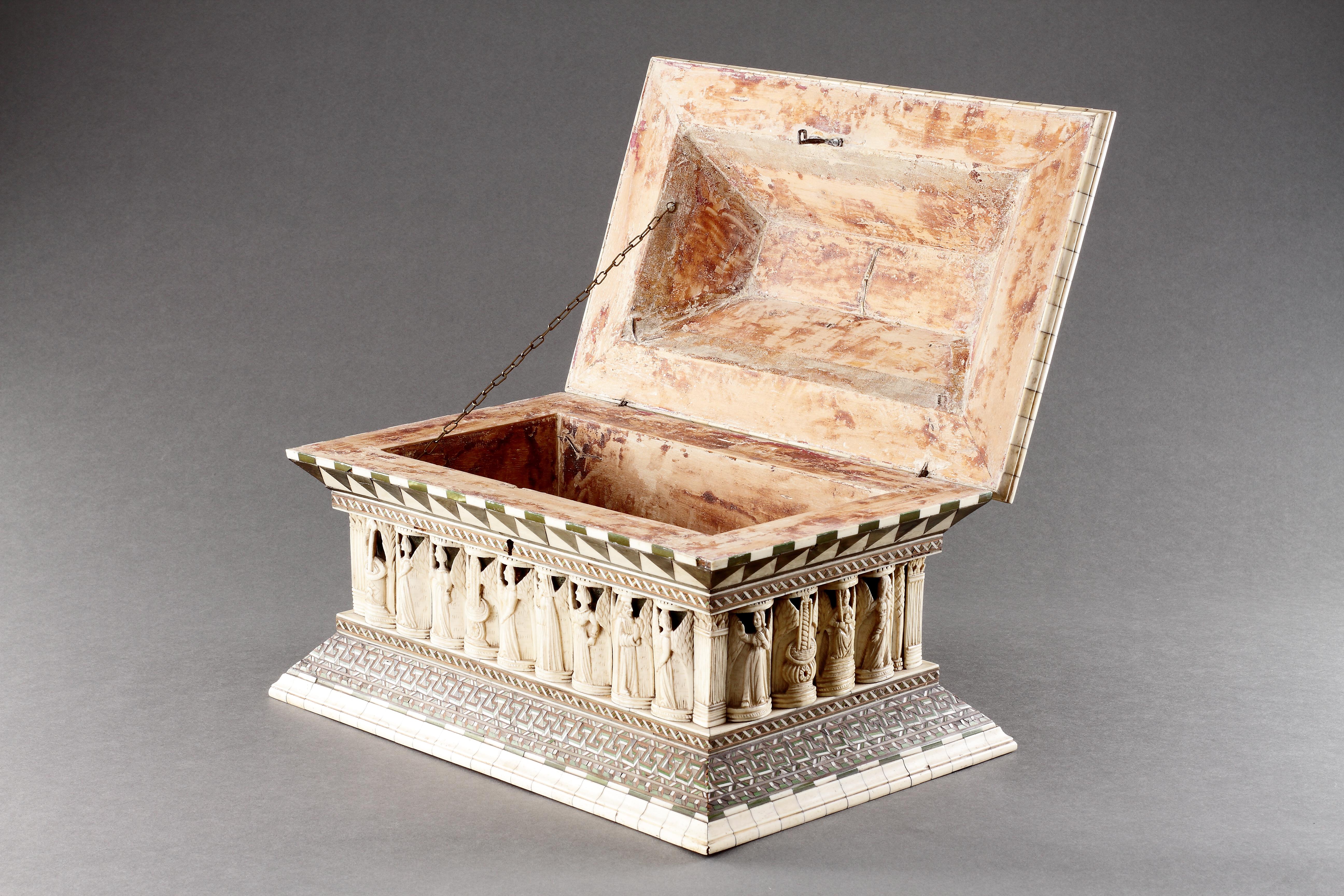 Italian A Rare and Important Sarcophagus ‘Wedding’ Casket For Sale